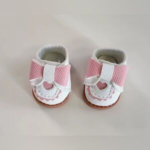 Pink and White Labubu Shoes